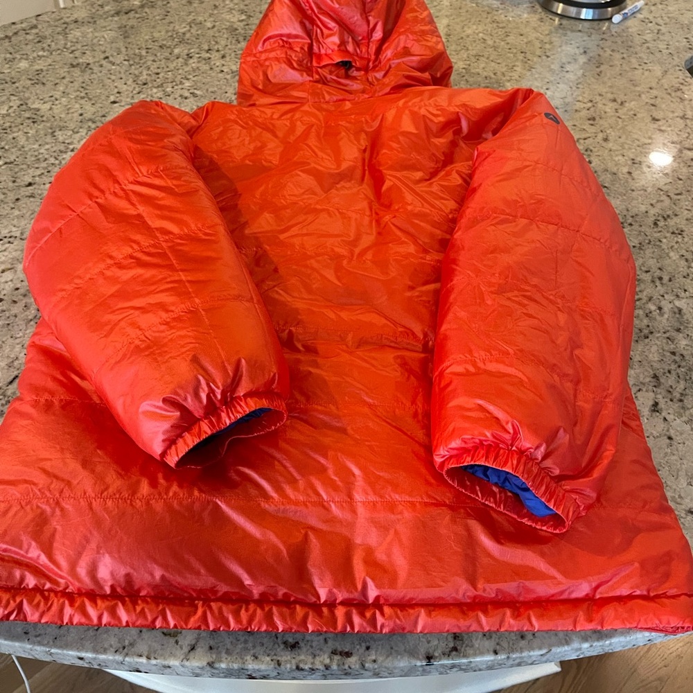 MARMOT “WEST RIB” WARMCUBE 800 PRO DOWN PARKA MENS XL PTP 28 HEM 32 EUC RET $650 - Picture 2 of 9